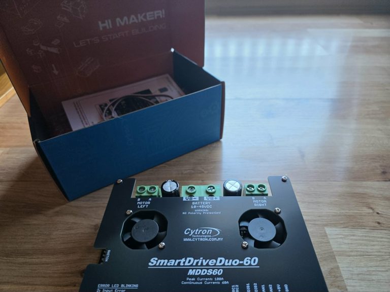 Cytron SmartDriveDuo-60 (MDDS60) – Extreme Current Handling for Heavy-Duty Mobile Robotics
